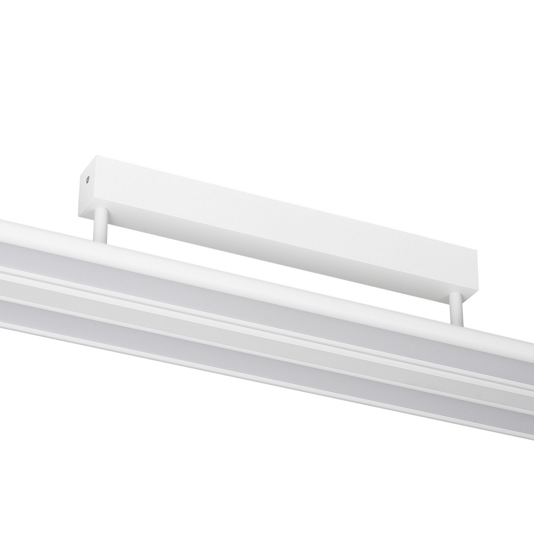 Prios Yuela Led Lampe Leuchte Deckenleuchte 120 Cm Silber Dimmbar Dali Lampe B-Ware