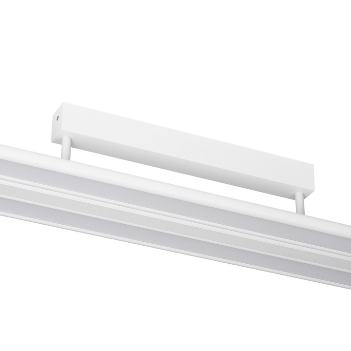 Prios Yuela Led Lampe Leuchte Deckenleuchte 120 Cm Silber Dimmbar Dali Lampe B-Ware