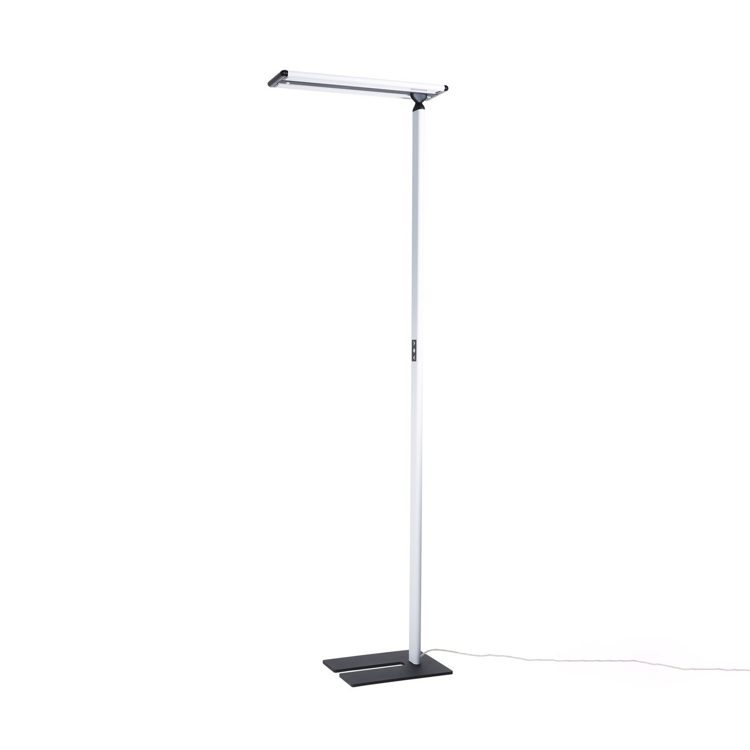 B-Ware Prios Stehleuchte Büro Stehlampe Led Silber Aluminium Kunststoff Schalter Dim540 - 4251911740769