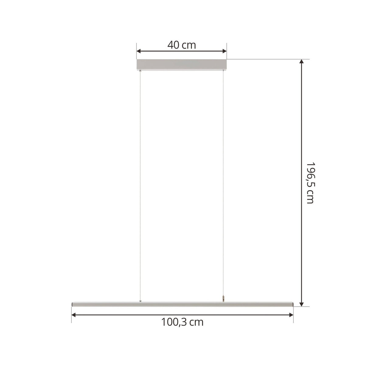 Prios Büro Hängeleuchte Pendelleuchte LED weiß DALI Aluminium Kunststoff - 4251911741445
