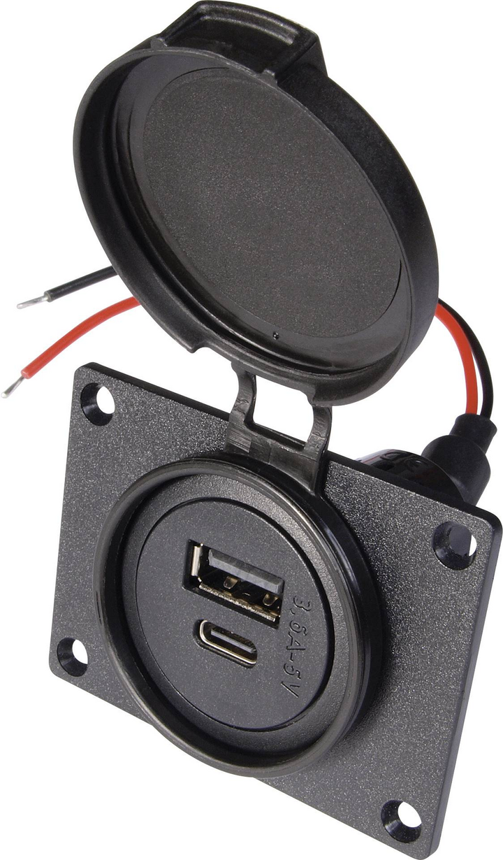 Pro Car Power Usb C/A Steckdose Ip54 Schutzdeckel 12 24 V Kfz Steckverbinder B-Ware - 4019524001550