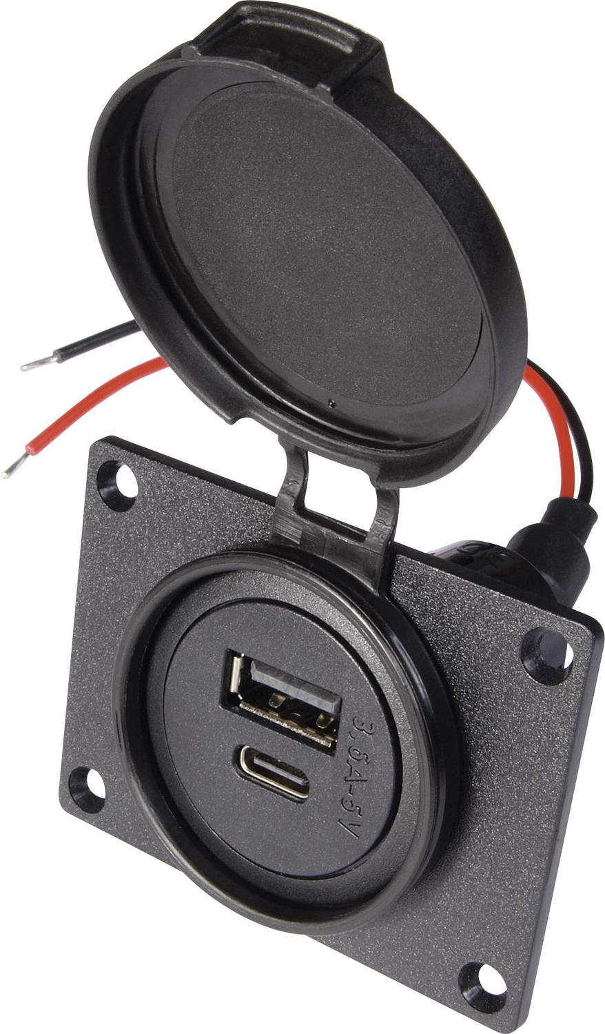 Pro Car Power Usb C/A Steckdose Ip54 Schutzdeckel 12 24 V Kfz Steckverbinder B-Ware - 4019524001550