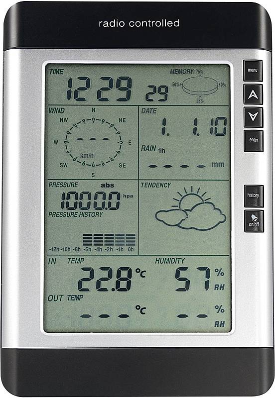 Professional USB WS-0101 Funk-Wetterstation Station Wetterdaten Digital591 - 4016138671360