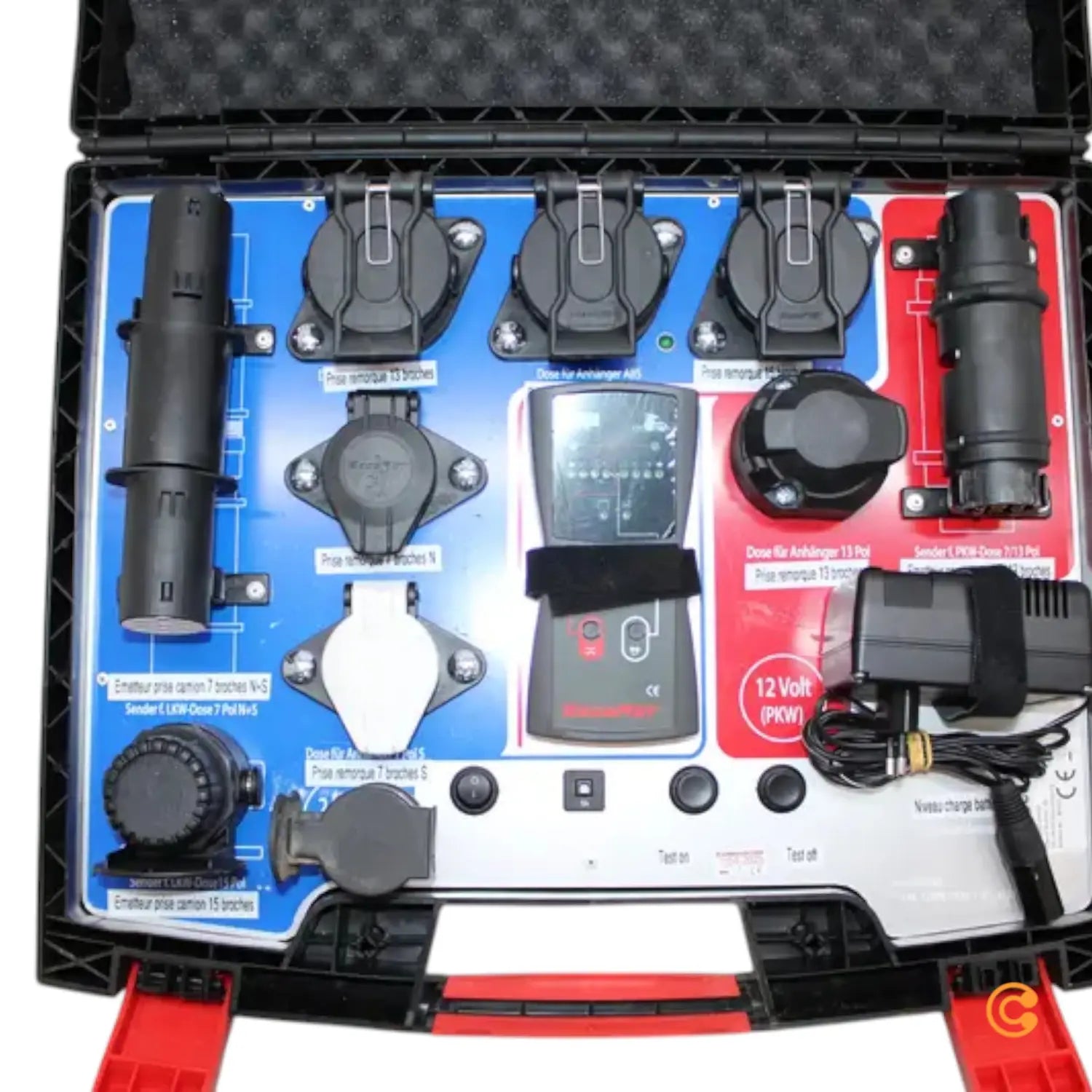 Seco Rüt 40410 Wireless Control Case Funk Prüfbox Anhängerprüfkoffer 12 V 24 V B-Ware - 4016138977561