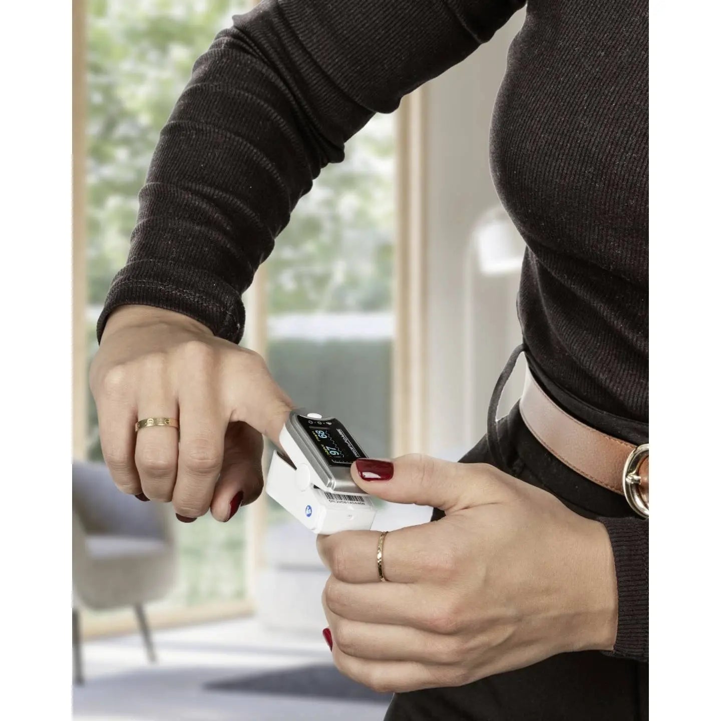B-Ware Profi Care Pulsoximeter Blutsauerstoffmessgerät Fingerclip Puls Sauerstoffmessung - 4006160310405