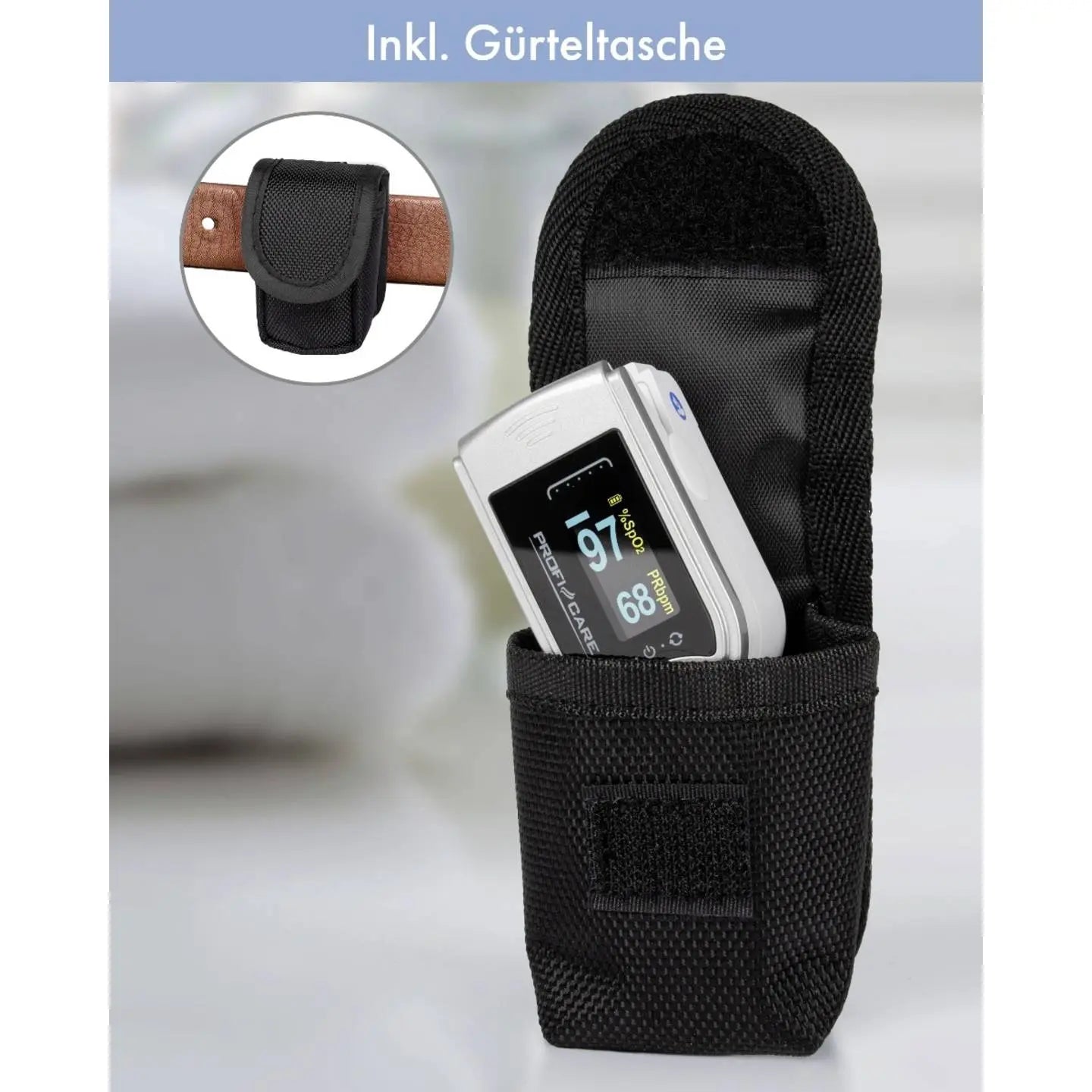 B-Ware Profi Care Pulsoximeter Blutsauerstoffmessgerät Fingerclip Puls Sauerstoffmessung - 4006160310405
