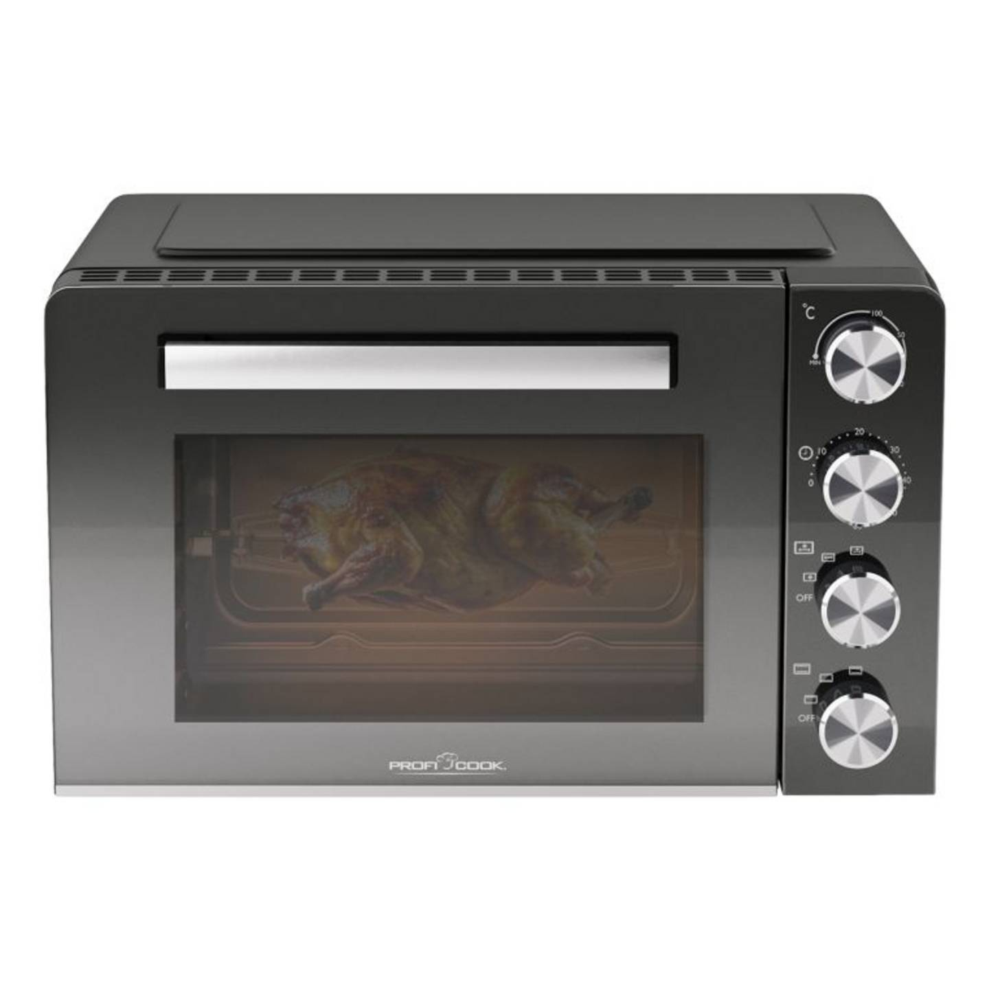 B-Ware Profi Cook Minibackofen Ofen Backofen Schwarz Multifunktion Sichtfenster Umluft - 4006160127713