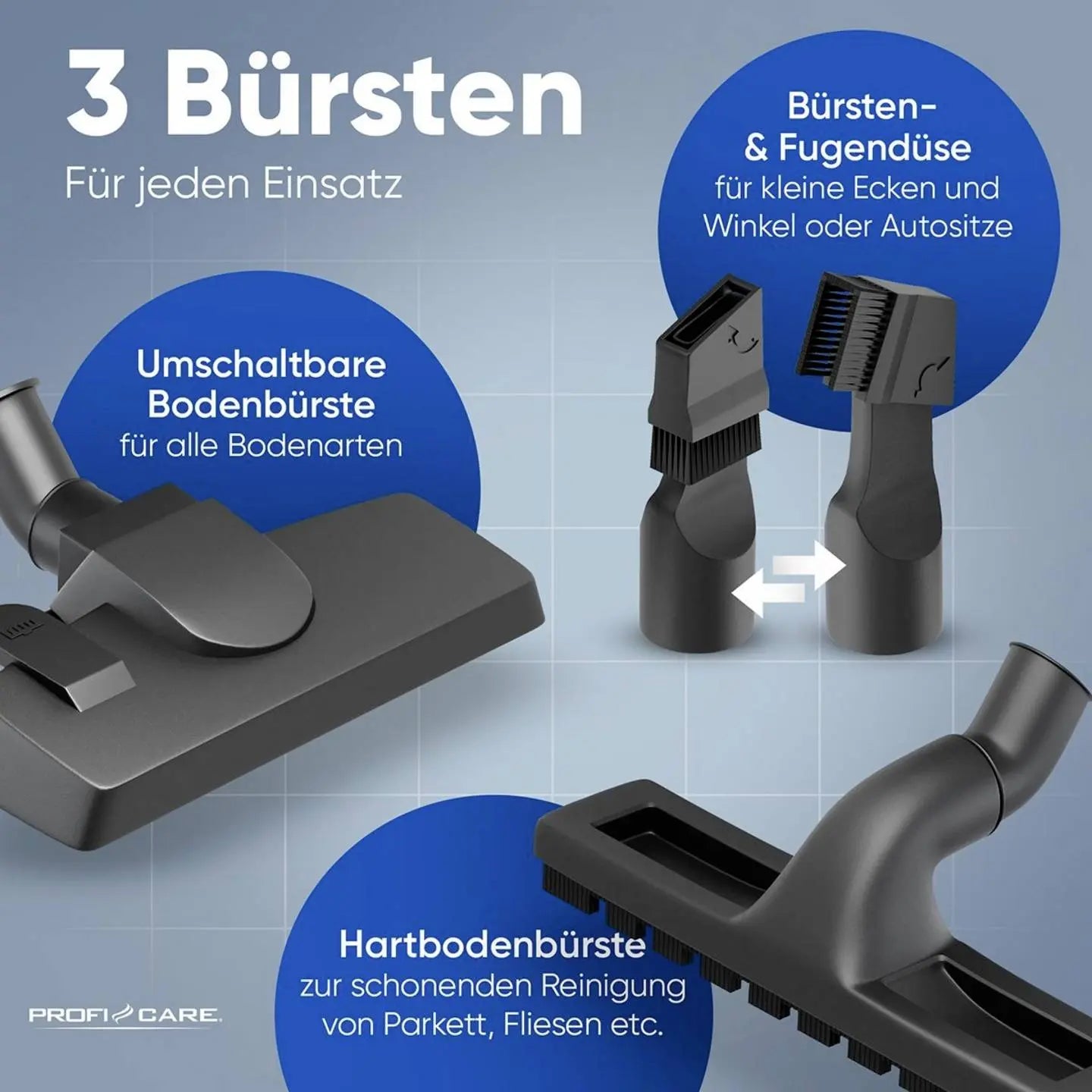 B-Ware Profi Care Staubsauger Sauger Beutellos Handstaubsauger Blue Pc Bs 3133 - 4006160331332