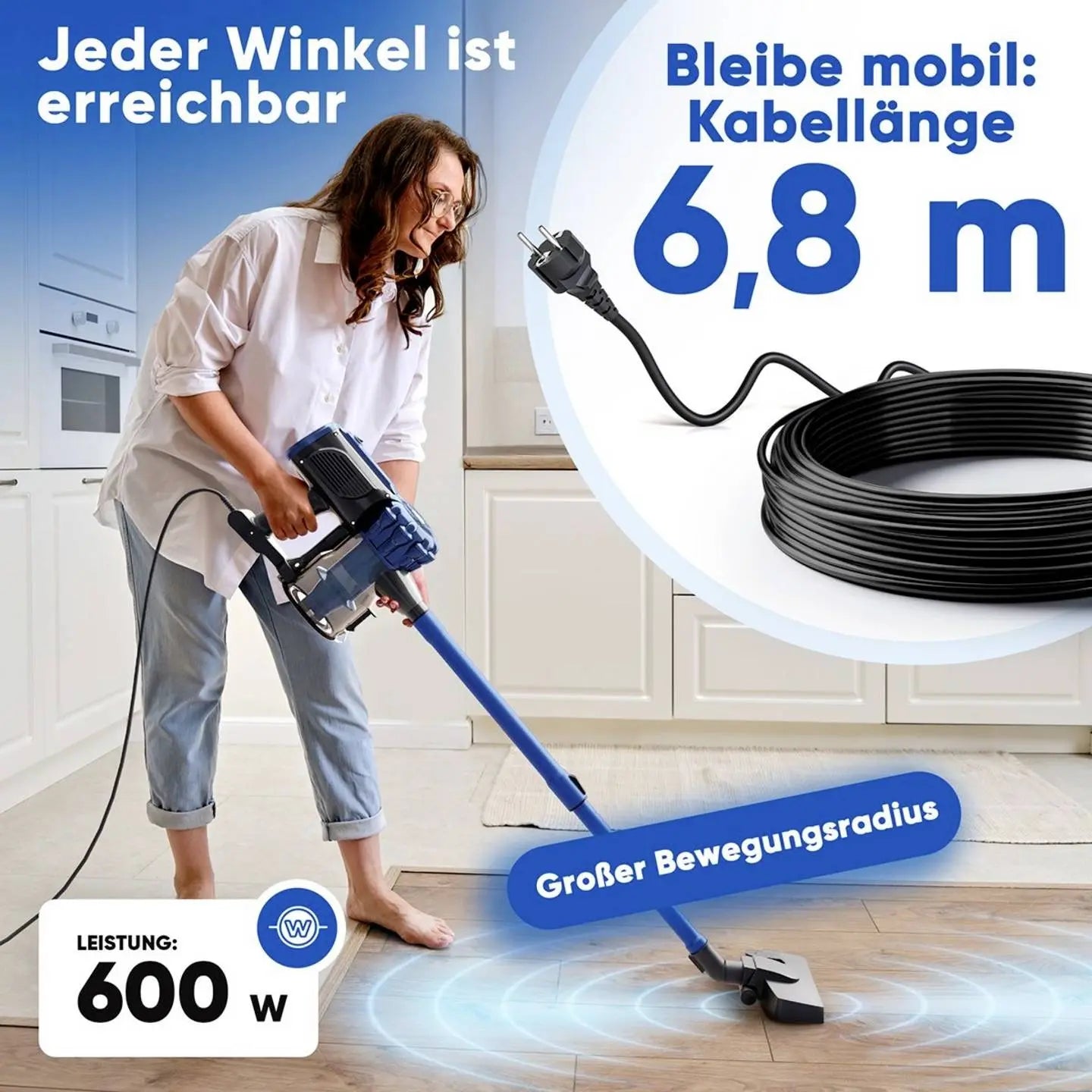 B-Ware Profi Care Staubsauger Sauger Beutellos Handstaubsauger Blue Pc Bs 3133 - 4006160331332