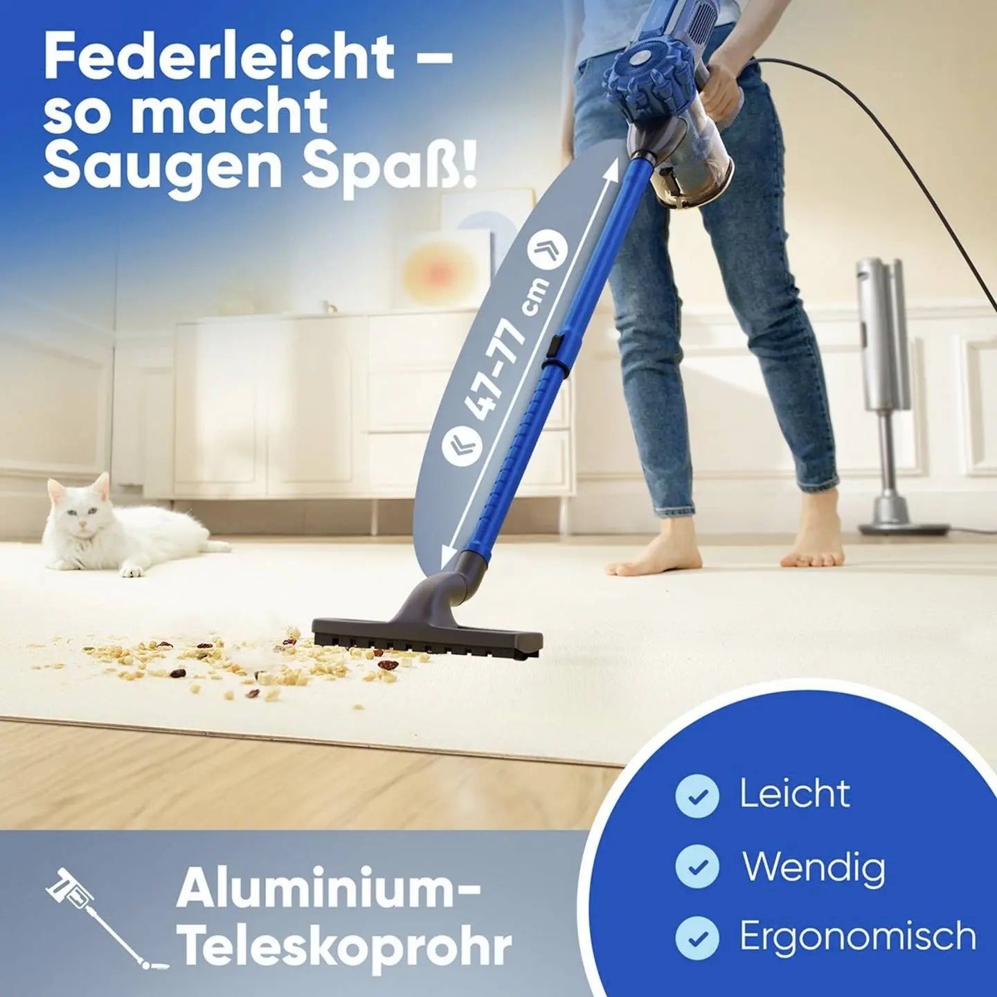 B-Ware Profi Care Staubsauger Sauger Beutellos Handstaubsauger Blue Pc Bs 3133 - 4006160331332