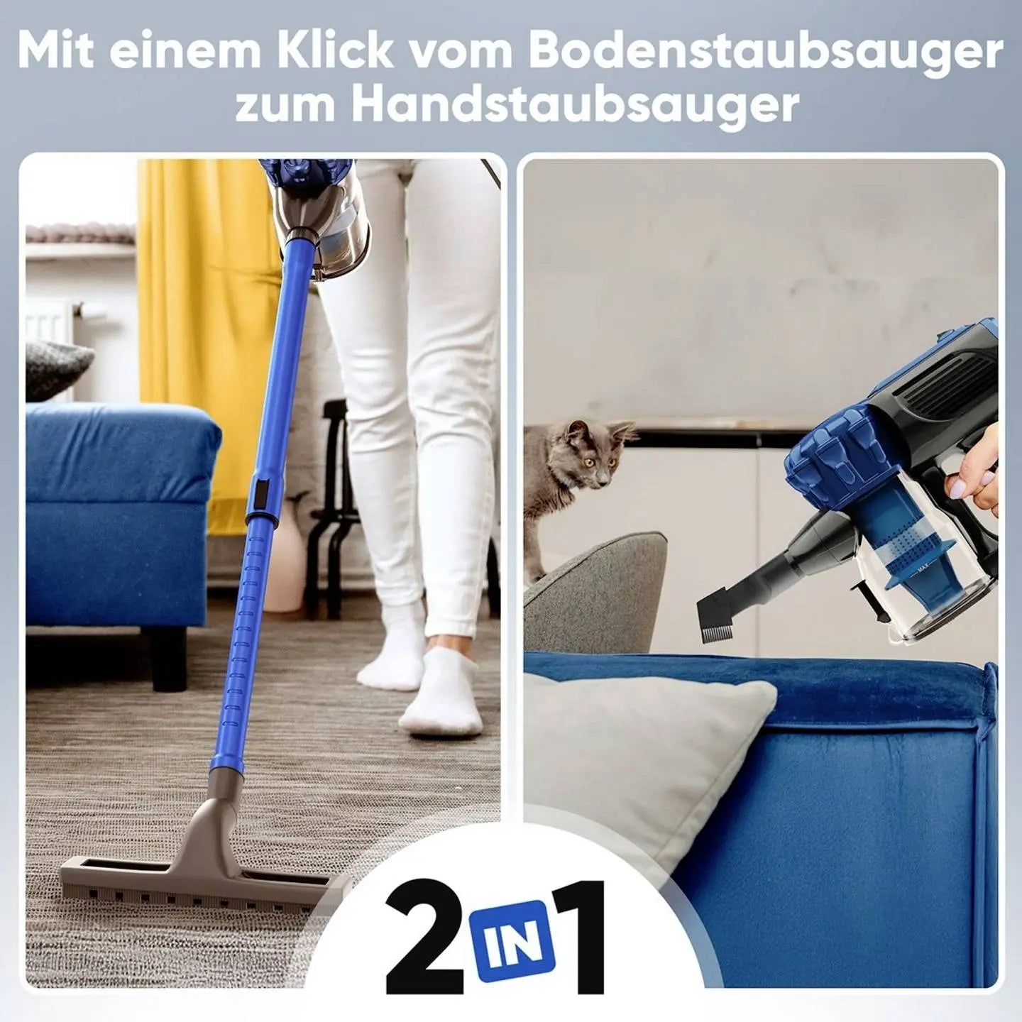 B-Ware Profi Care Staubsauger Sauger Beutellos Handstaubsauger Blue Pc Bs 3133 - 4006160331332