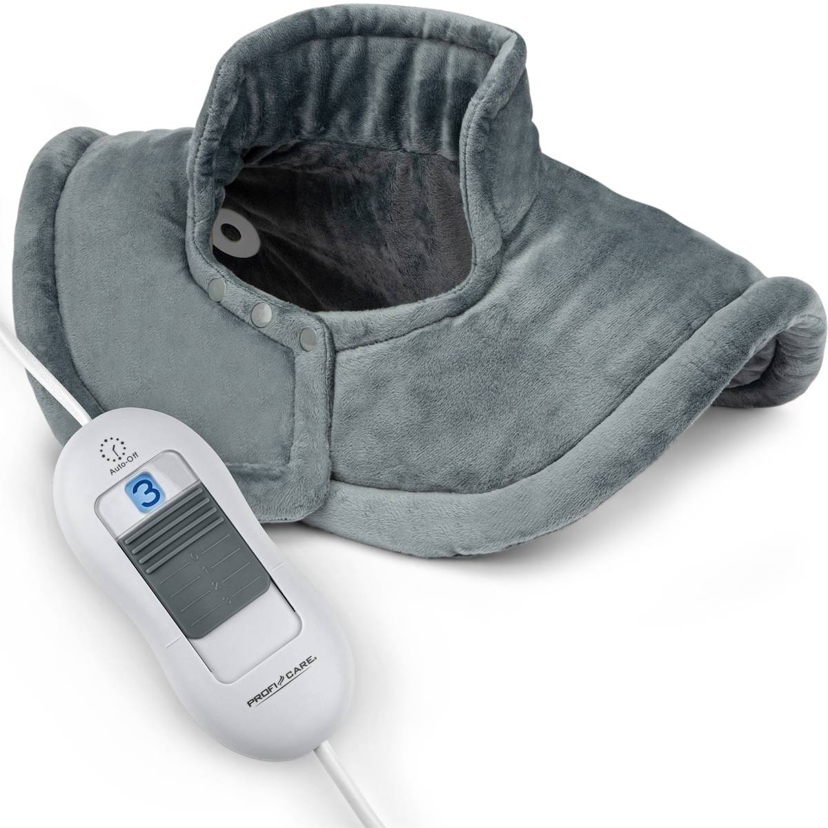 Coussin chauffant Profi-Care PC-SNH 3097 100 W Gris, couverture chauffante, oreiller cervical 