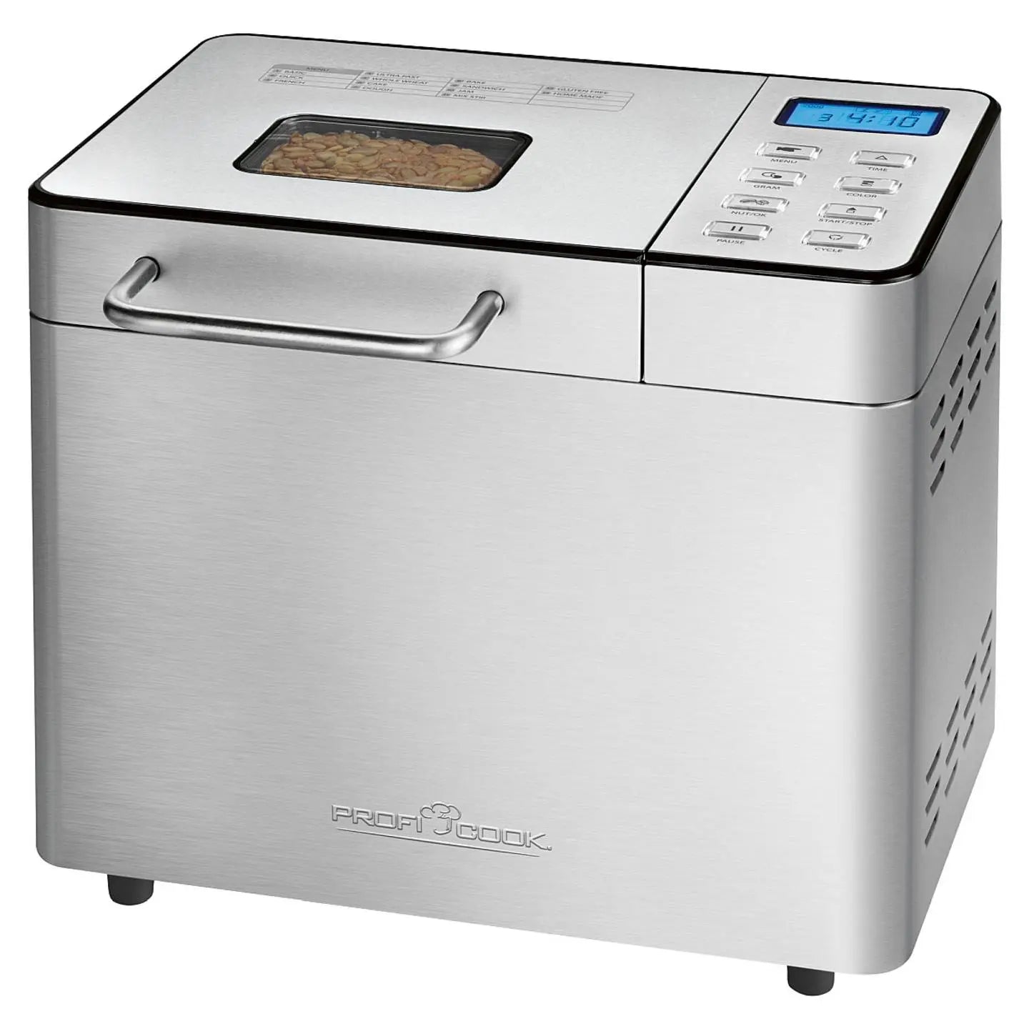 B-Ware Profi Cook Brotbackautomat Brotmaschine Edelstahl Zutatenspender Vollautomatisch - 4006160312829