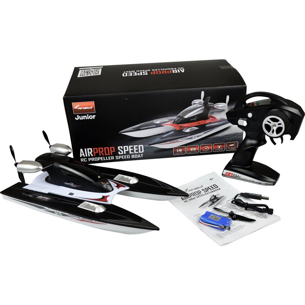 Amewi RC Motorboot Propeller Speed Catamaran Modellboot ferngesteuert 361mm - 4260677953269