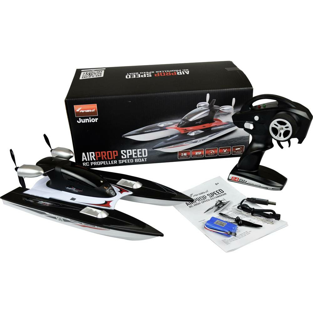 B-Ware Amewi Rc Motorboot Propeller Speed Catamaran Modellboot Ferngesteuert 361mm - 4260677953269