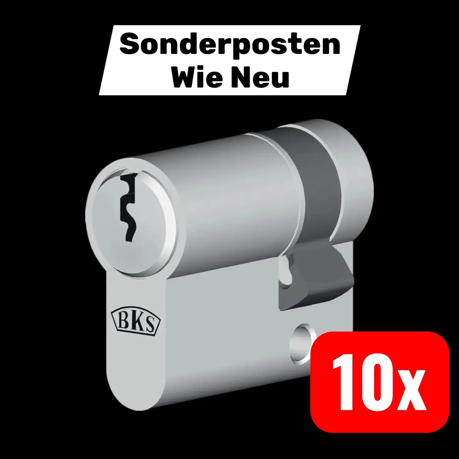 B-Ware Bks Halbzylinder Servicezylinder Profilzylinder 35 10 Mm Eigenmontage 20 Stück - 4015540111204