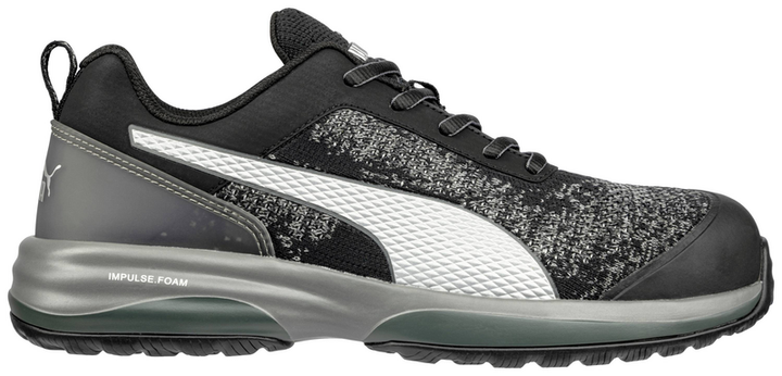 Puma Charge Black Low Esd Sicherheitshalbschuh S1 P Schuhgröße 43 Schwarz Grau B-Ware
