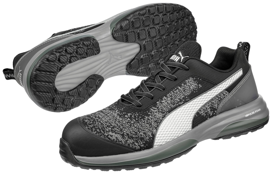 Puma Charge Black Low Esd Sicherheitshalbschuh S1 P Schuhgröße 43 Schwarz Grau B-Ware
