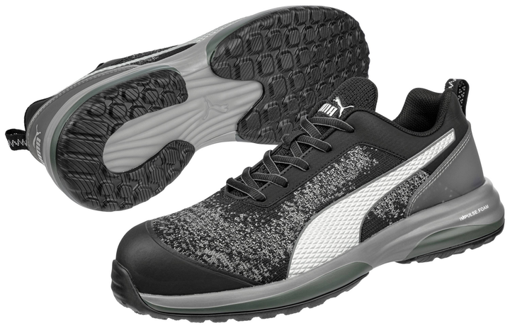Puma Charge Black Low Esd Sicherheitshalbschuh S1 P Schuhgröße 43 Schwarz Grau B-Ware