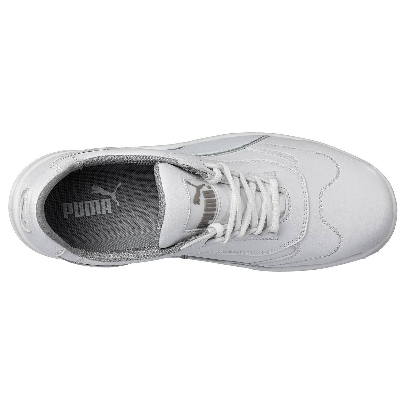 B-Ware Puma Sicherheitsschuh Halbschuh Schuh Clarity Low S2 Schutzkappe Größe 43 Weiß