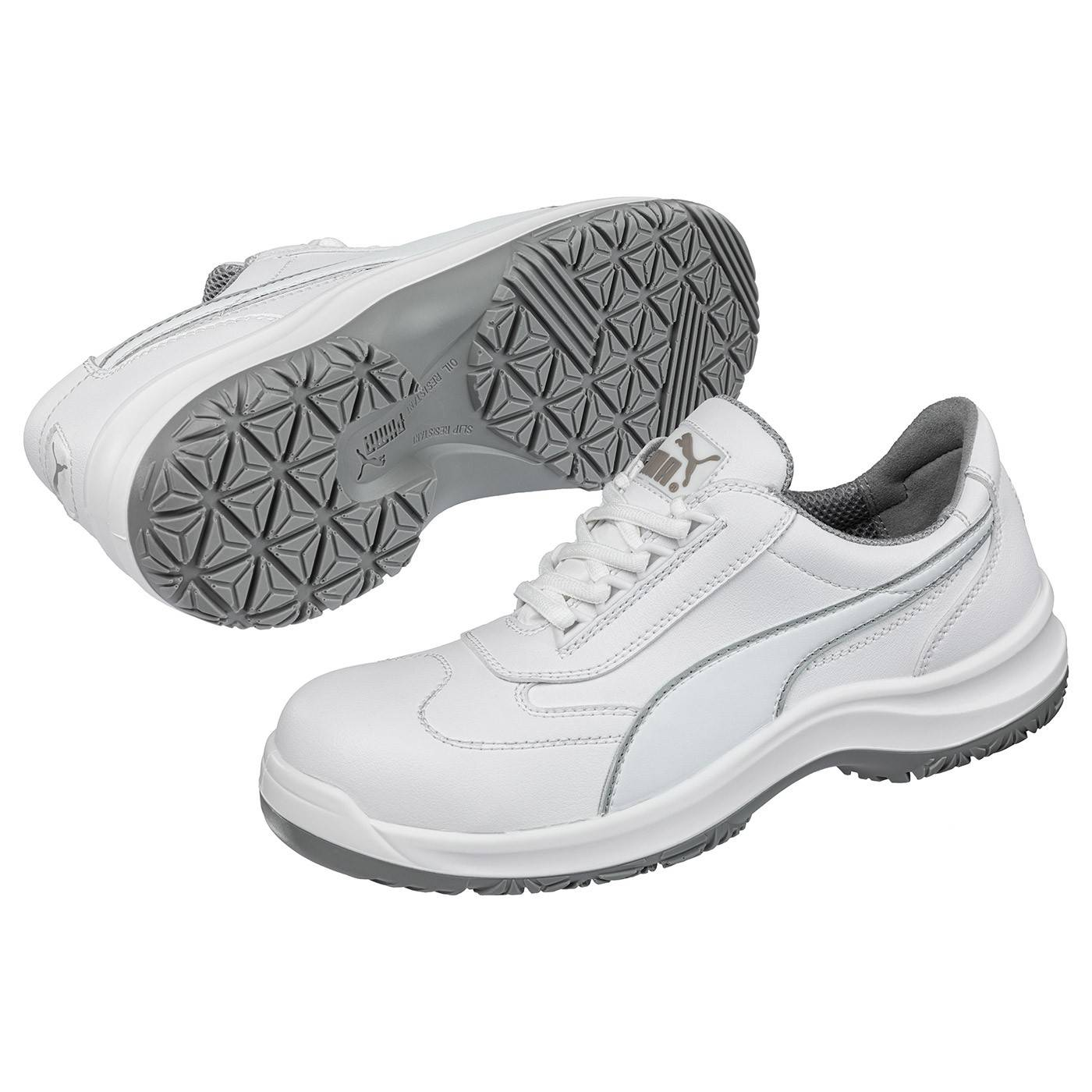 B-Ware Puma Sicherheitsschuh Halbschuh Schuh Clarity Low S2 Schutzkappe Größe 43 Weiß