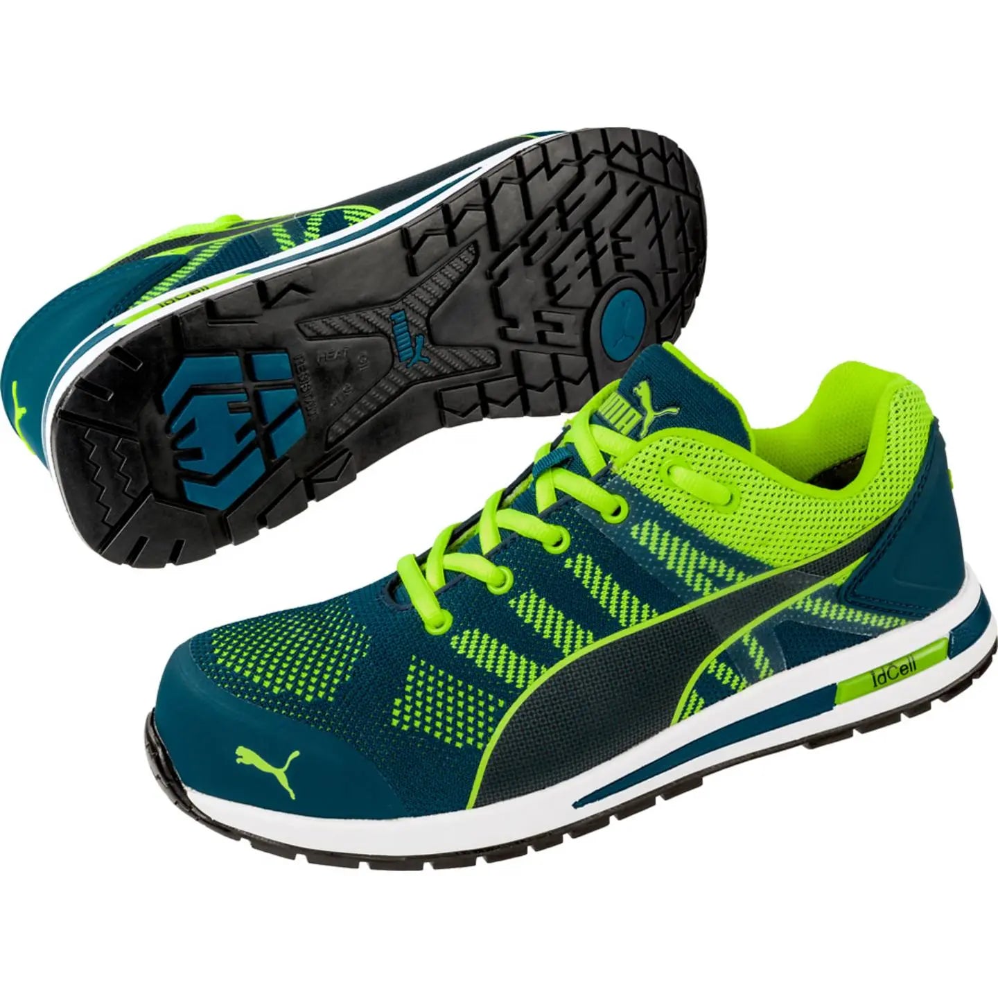 B-Ware Puma Sicherheitsschuh Arbeitsschuh Herren Elevate Knit Schuhgröße 45 Blau Grün - 4051428068154