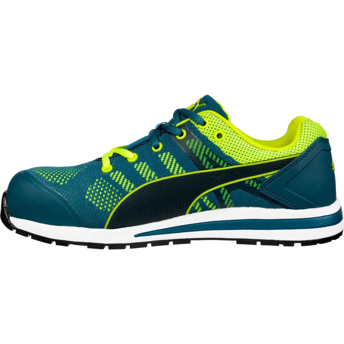 B-Ware Puma Sicherheitsschuh Arbeitsschuh Herren Elevate Knit Schuhgröße 45 Blau Grün - 4051428068154