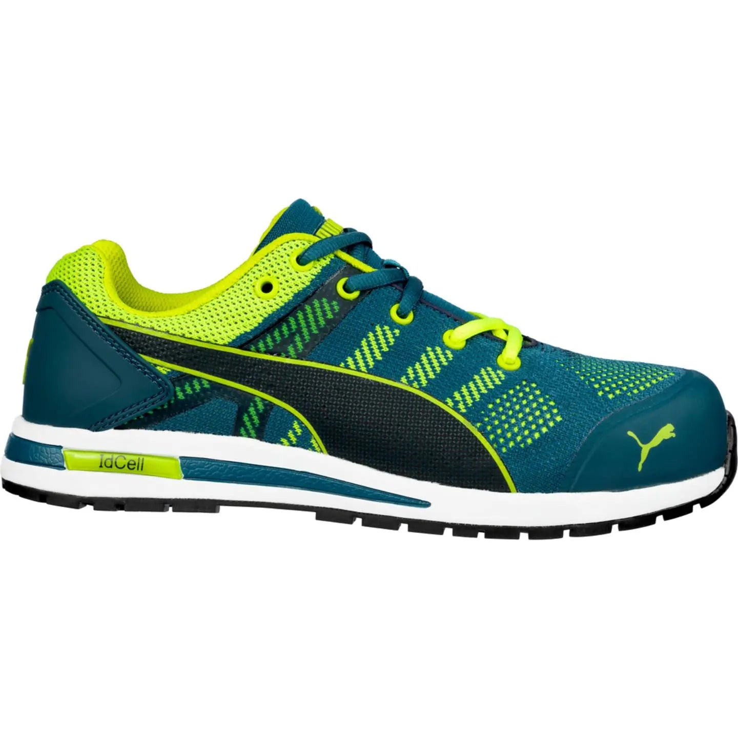 B-Ware Puma Sicherheitsschuh Arbeitsschuh Herren Elevate Knit Schuhgröße 45 Blau Grün - 4051428068154