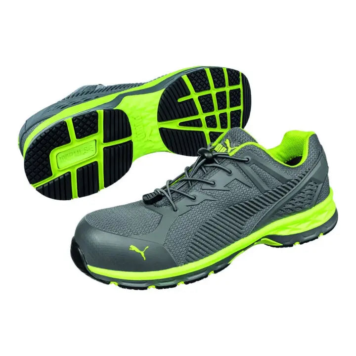B-Ware Puma Halbschuh Schuh S1 P Sicherheitsschuh Esd Grau Limette Größe 44 Herren Mesh - 4051428075671
