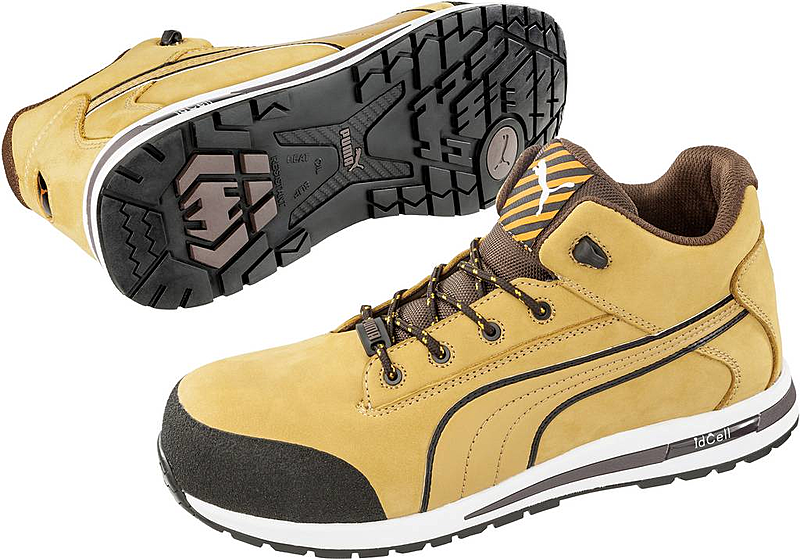 Puma Safety Dash Wheat Mid Hro Src 633180 43 Sicherheitsstiefel S3 Gr. 43 Beige B-Ware - 4051428057523