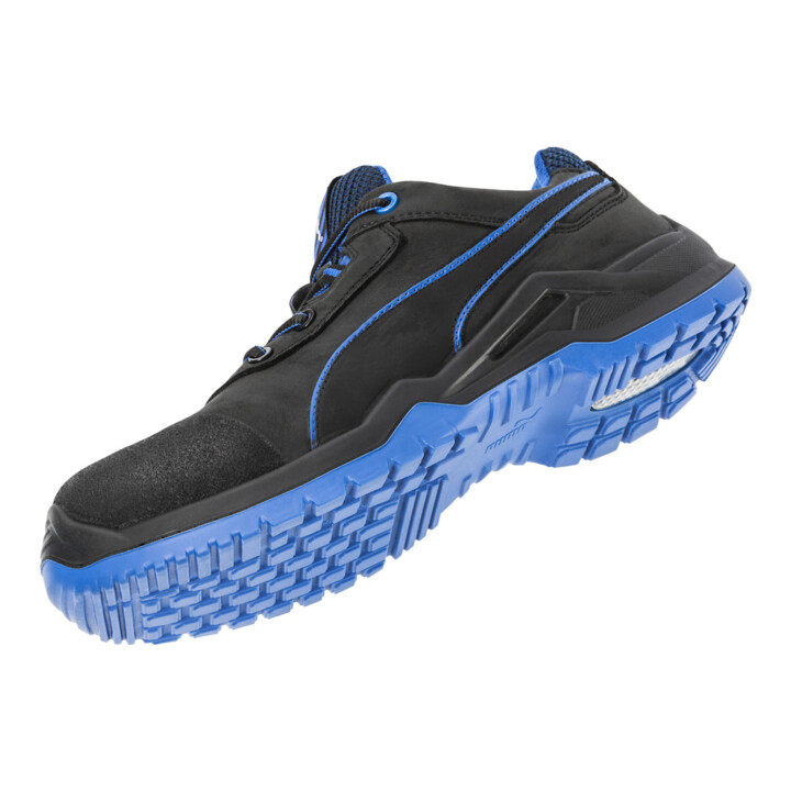 Puma Sicherheitsschuh Arbeitsschuh S3 Nubukleder Schwarz Blau Größe 42 Herren B-Ware - 4051428057356