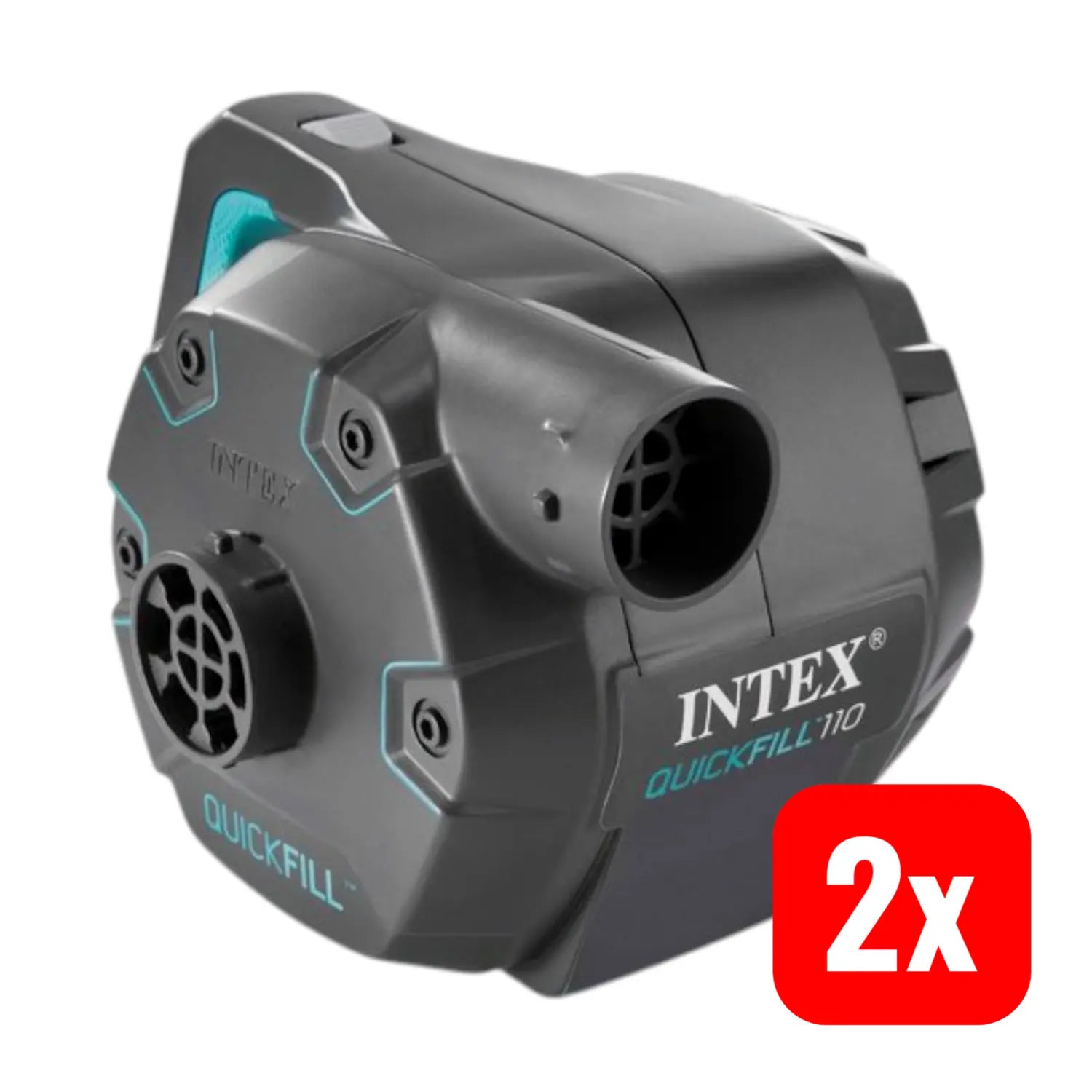 B-Ware Intex Luftpumpe Quick Fill Elektrisch 5 Tlg Luftbett Luftmatratze Pool 2 Stück - 6941057413716