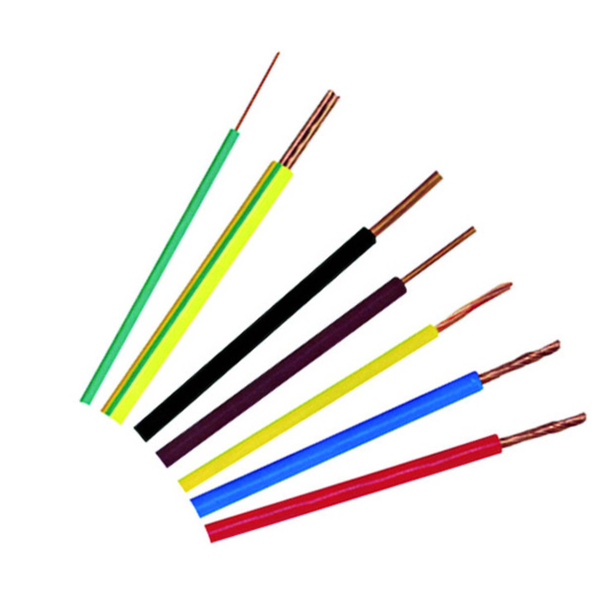 B-Ware Pvc Aderleitung Leitung Kabel H07 V K 1x16 R Ggru/Ge Flexibel Stromleitung - 2050009579890
