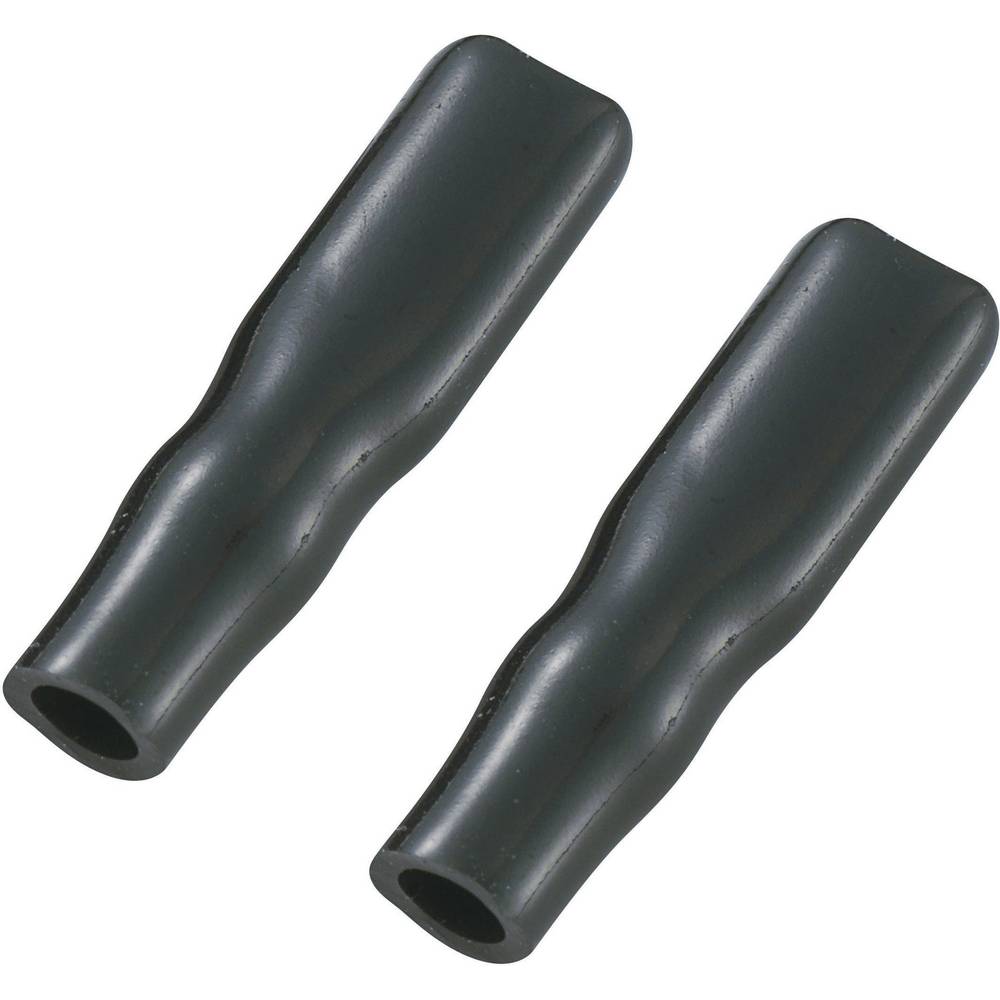 TRU COMPONENTS Isolierhülse Schutzkappe Flachstecker 4.8 mm Schwarz 400 Stück - 2050004878691