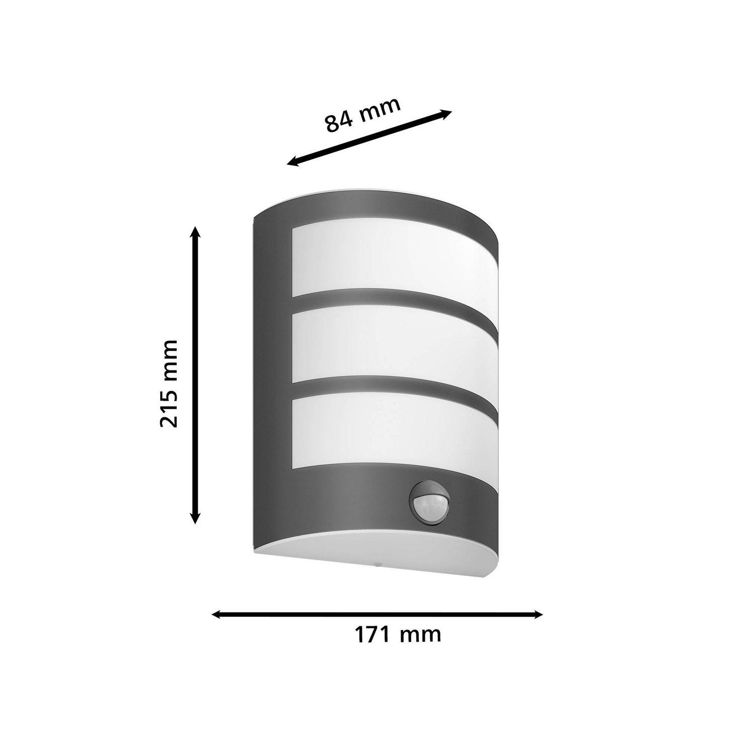 B-Ware Philips Led Außenwandleuchte Python Ue Anthrazit Sensor Wandleuchte Lampe Spot - 8720169269194