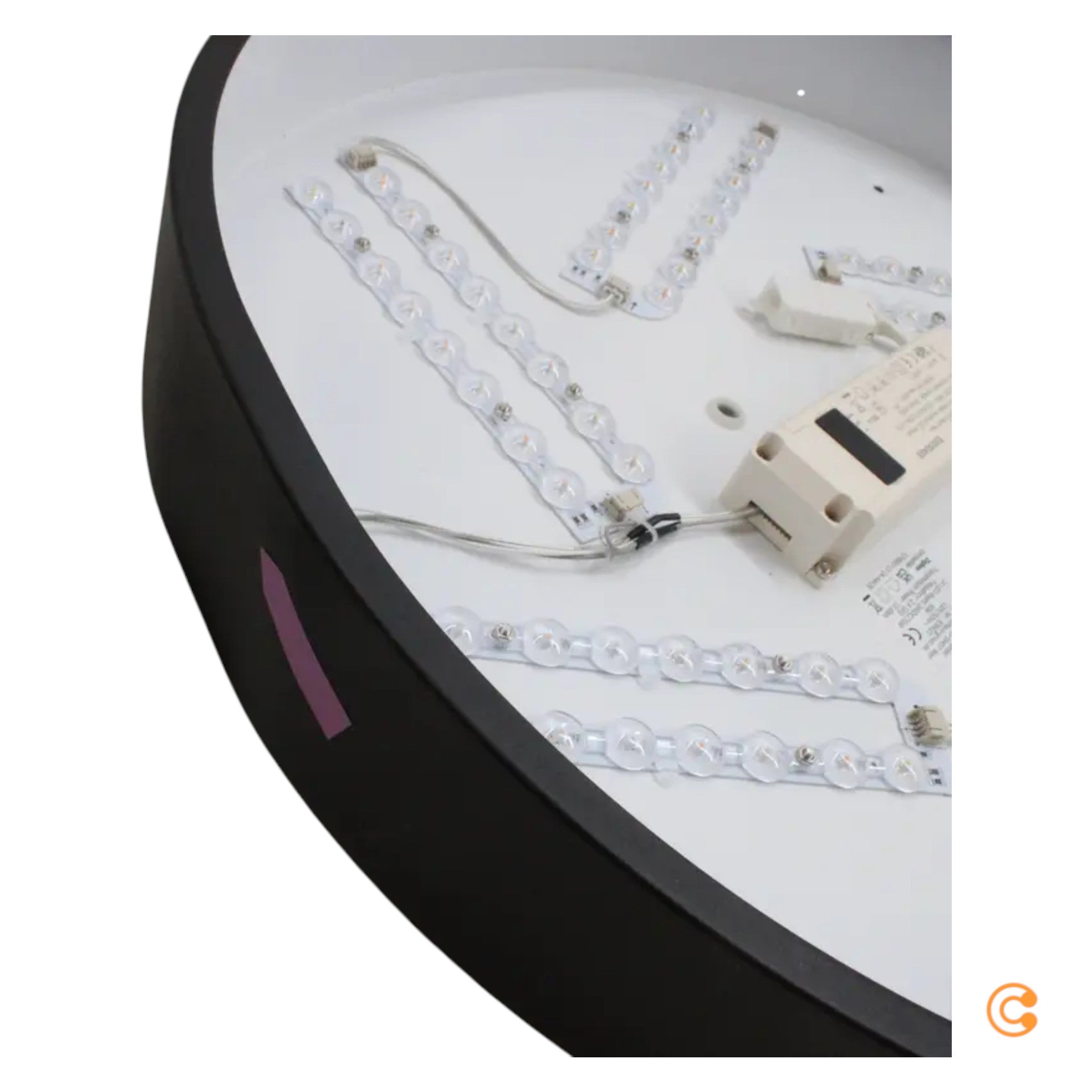 Q Smart Home Deckenlampe Deckenleuchte LED schwarz eiche Holz Q BILA Wohnzimmer - 4012248366219