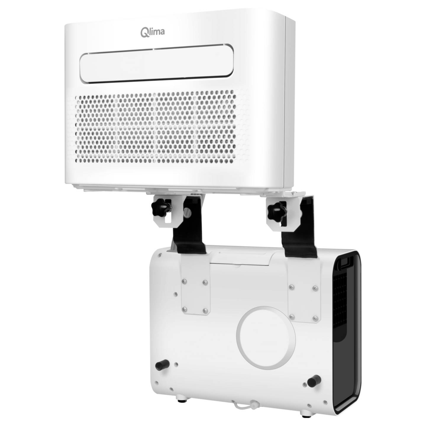 B-Ware Qlima Klimagerät Mini Split Klimaanlage 146 K W Wi Fi Raum 45m2 Weiß Schwarz