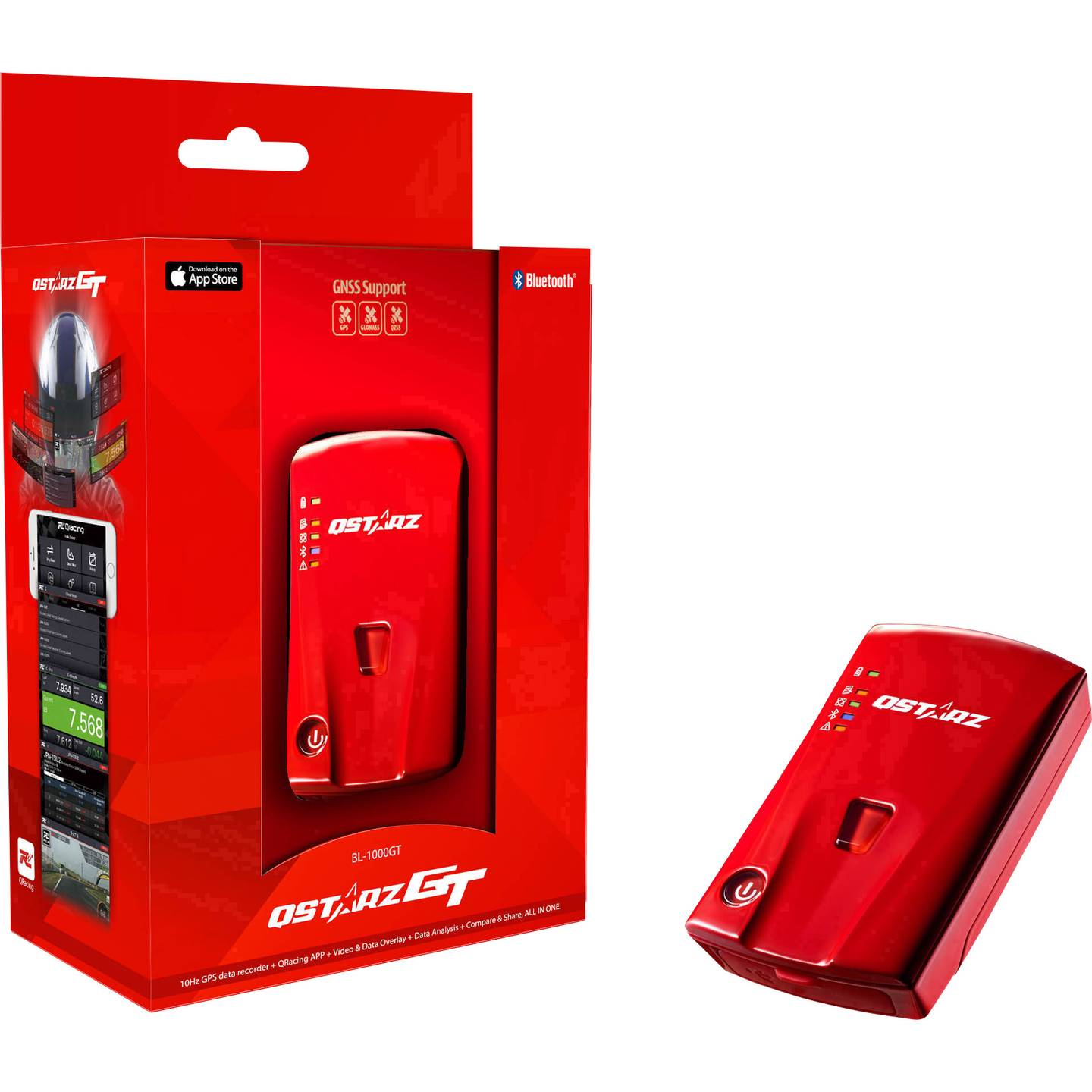 B-Ware Qstarz Bl 1000 Gt Standard Gps Logger Empfänger Gps Gerät Rot 1 St - 4712487810503