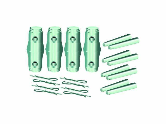 B-Ware Alutruss 60302895 Zubehör Satz Quadlock Satz Verb.Konus Zapfen Splint 7 Stück - 4026397092134