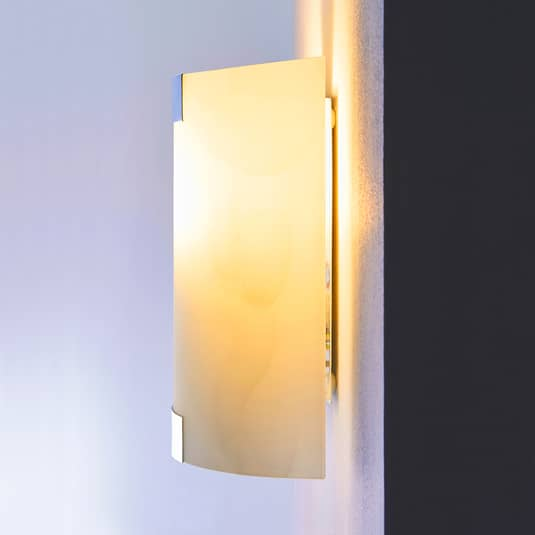 B-Ware Lindby Quadratische Glas Wandleuchte Quentin Wandleuchte Wandlampe Leuchte Led   - 4251096506099