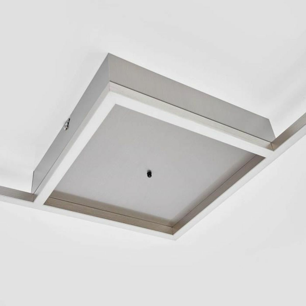 B-Ware Lampenwelt Quadratische Led Deckenlampe Deckenlampe Lampe Bobi Aus Edelstahl - 4251096545616