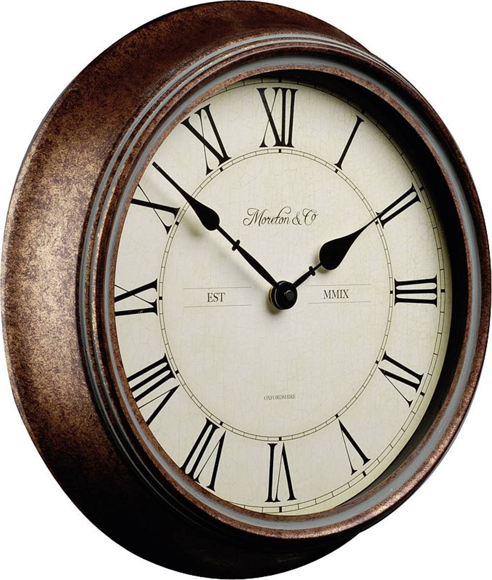 B-Ware Techno Line Wt 7006 Quarz Wanduhr 36 X 7cm Holz Badezimmer  Feuchtraum Geeignet