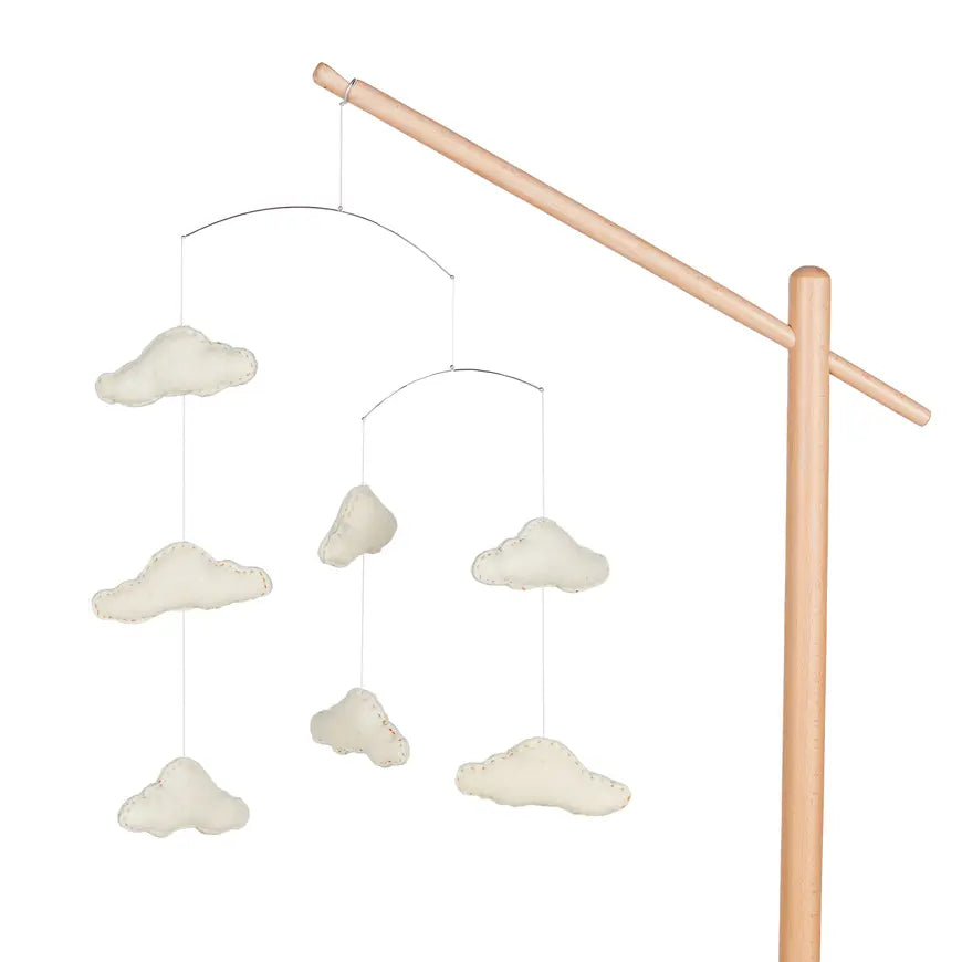 B-Ware Quax Mobile Wolken Babydeko Wolkenmotiv Stoffmobile Für Kinderzimmer Weiß - 5414375197930
