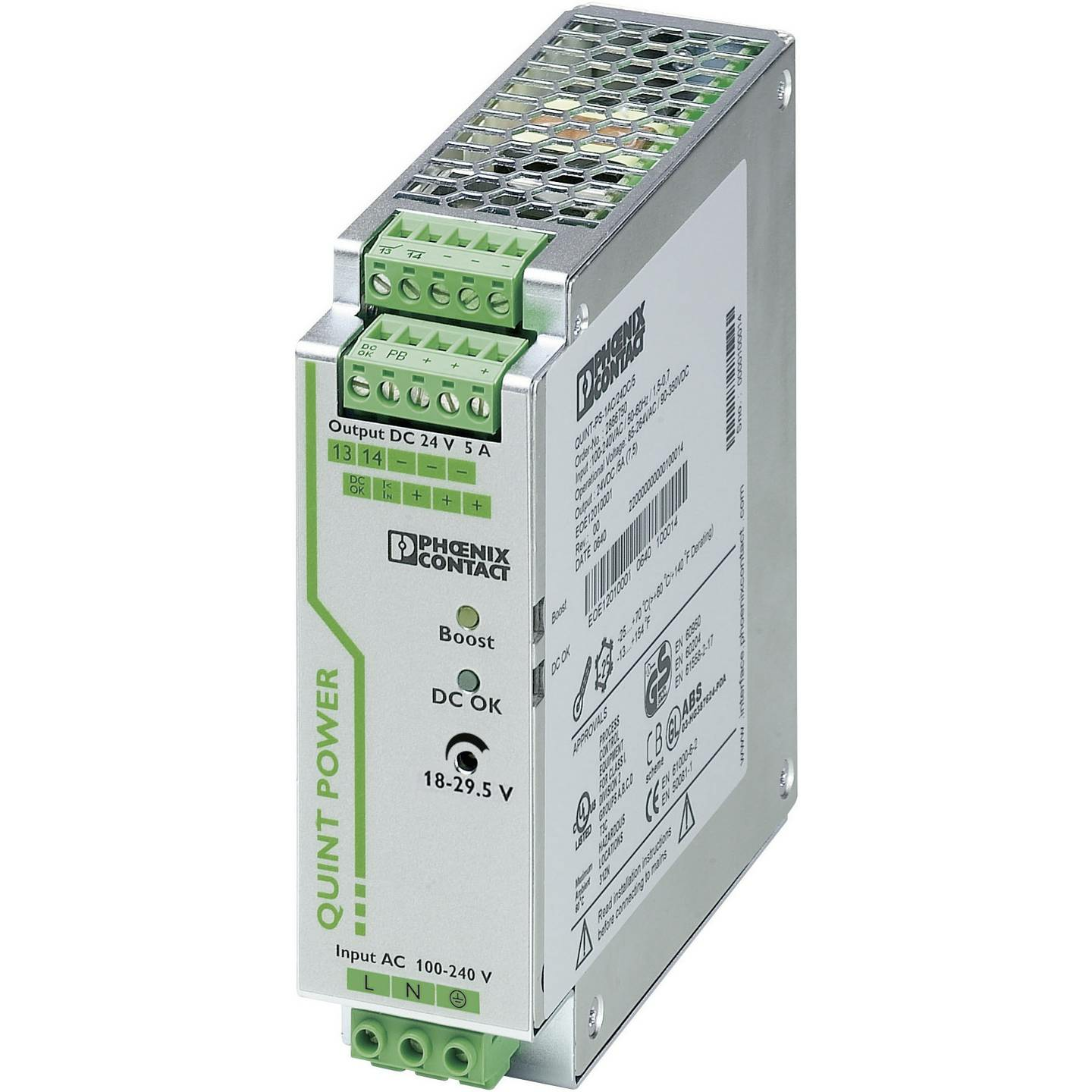 B-Ware Phoenix Contact Quint Ps/1 Ac/24 Dc/5 Hutschienen Netzteil (Din Rail) 24 V/Dc 5 A  - 4046356113786