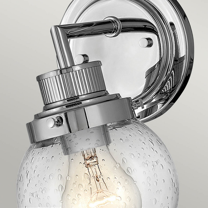 Quintiesse Bad Wandleuchte Leuchte Poppy Chrom Badezimmer Einflammig E27 Lampe B-Ware - 5024005588214