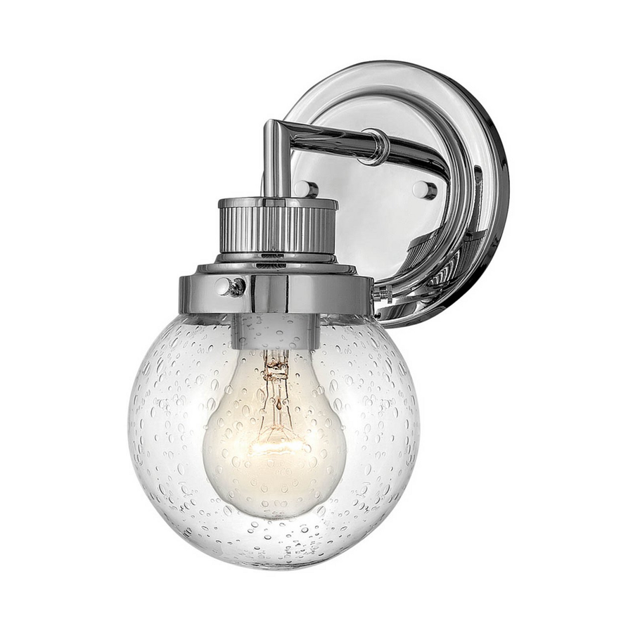 Quintiesse Bad Wandleuchte Leuchte Poppy Chrom Badezimmer Einflammig E27 Lampe B-Ware - 5024005588214