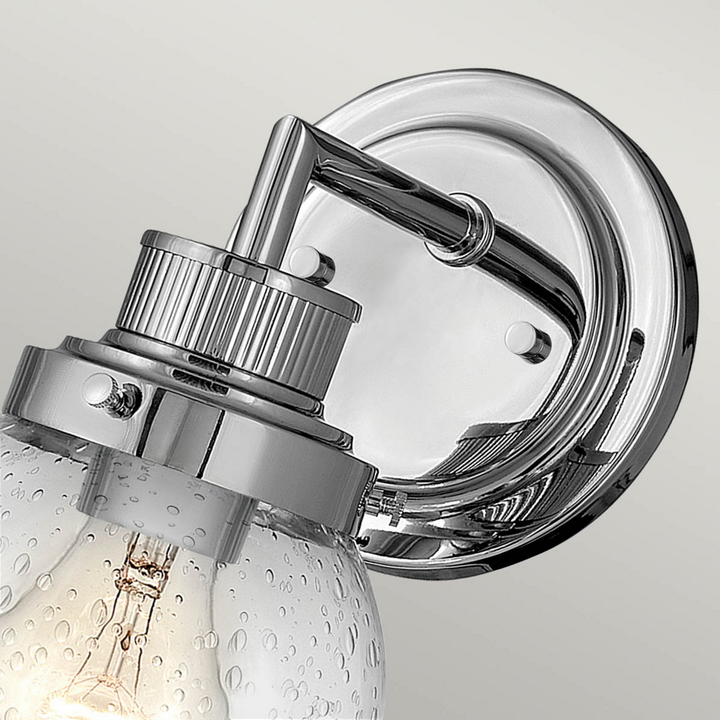 Quintiesse Bad Wandleuchte Leuchte Poppy Chrom Badezimmer Einflammig E27 Lampe B-Ware - 5024005588214