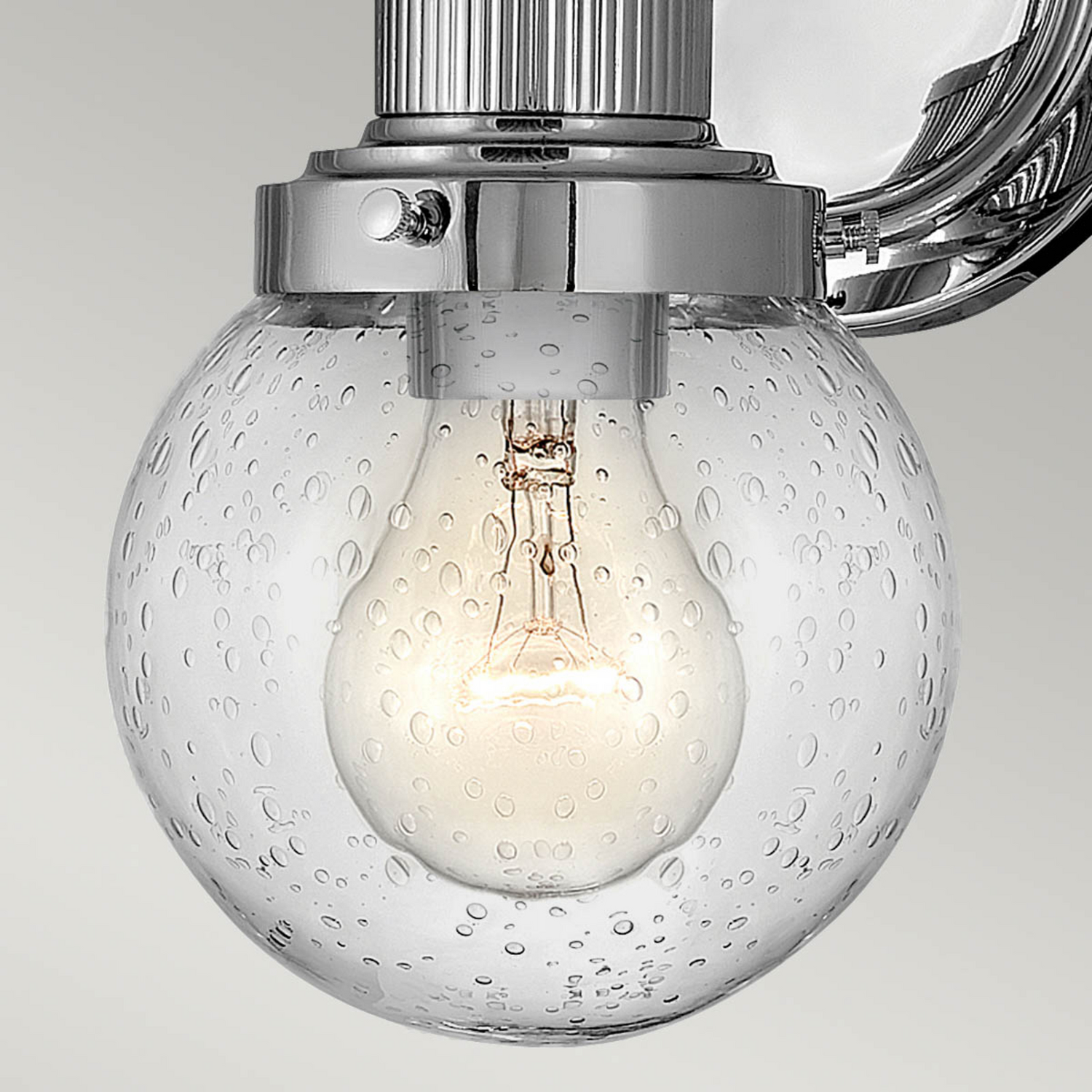 Quintiesse Bad Wandleuchte Leuchte Poppy Chrom Badezimmer Einflammig E27 Lampe B-Ware - 5024005588214