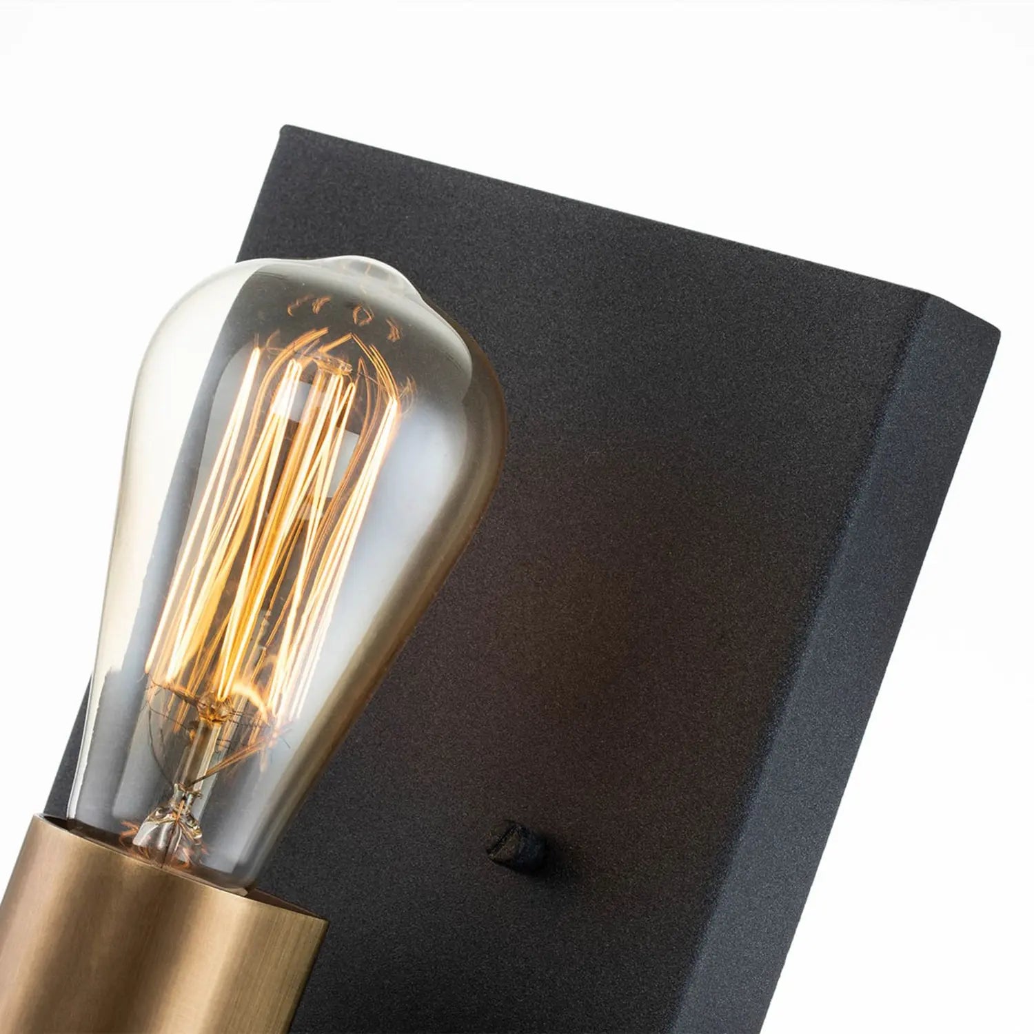 B-Ware Quintiesse Wandleuchte Wandlampe Silas Schwarz Stahl Beleuchtung Einflammig - 5024005589716