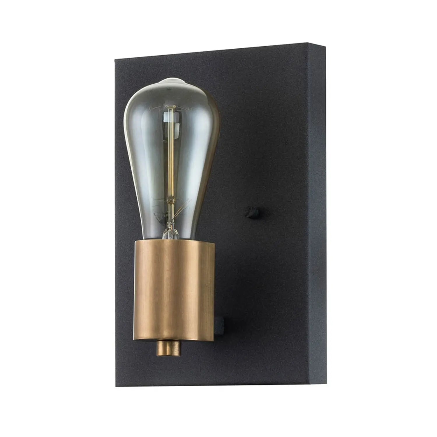 B-Ware Quintiesse Wandleuchte Wandlampe Silas Schwarz Stahl Beleuchtung Einflammig - 5024005589716